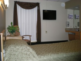 A rehabilitation wing room.